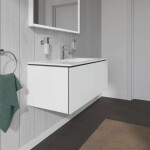 DURAVIT - L-Cube Umyvadlová skříňka 40x102x48 cm, 1 zásuvka, lesklá bílá LC614202222