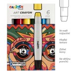 Carioca Art PLUS sada vodou rozpustných voskovek 6 ks