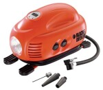 BlackDecker ASI200 / Mobilní kompresor / DC12V / Max. tlak 8.3 bar / Průtok vzduchu 9.5 l-min / 3.1 m (ASI200)