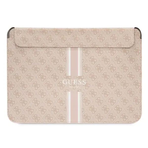Pouzdro na notebook - Guess, 13-14 4G Printed Stripes Pink GUCS14P4RPSP