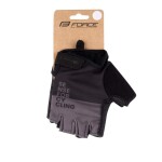 Rukavice FORCE FINE, černo-šedé (Barva černo-šedá, velikost M)