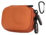 Sunnylife OA6-B130 oranžová / Brašna pro sportovní kamery / DJI Osmo Action 6/5 Pro/4/3 / PU kůže + EVA (OA6-B130-C)