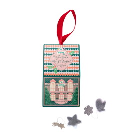 TEA HERITAGE Dárková sada bio čajů Christmas House – set 10 ks, zelená barva, papír