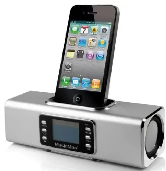 Technaxx MusicMan BTX1 / Přenosný Bluetooth Stereo reproduktor / 600 mAh / Displej / USB / až 12h / Stříbrná (3801)