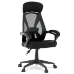 Kancelářská židle, houpací mechanismus, černá síťovina, KA-Y309 BK