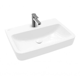 VILLEROY & BOCH - O.novo Umyvadlo 65x46 cm, bez přepadu, otvor pro baterii, CeramicPlus, alpská bílá 4A4166R1