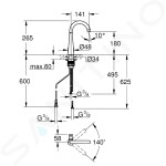 GROHE - Zedra Dřezový ventil na filtrovanou vodu, supersteel 30026DC2