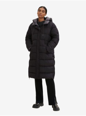 Černý dámský zimní prošívaný oboustranný kabát Tom Tailor Dámské
