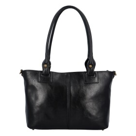 Kožená kabelka Rachel, černa