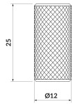 CERSANIT - Úchytka LARGA černá 1 ks S599-0145