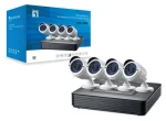 LevelOne DSK-8001 bílá / Kamerový set / 8kanálový rekordér / 4x kamera 2 MP / IP66 / IR 30 m (DSK-8001)