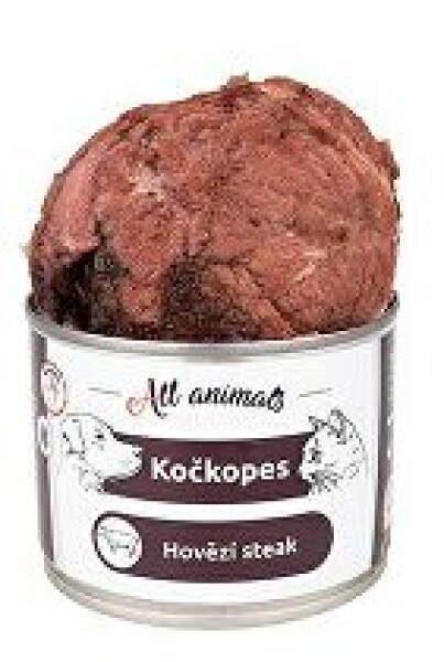 All Animals kočkopes Steak z hovězí svaloviny 200g