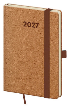 Diář 2027 týdenní kapesní Cork