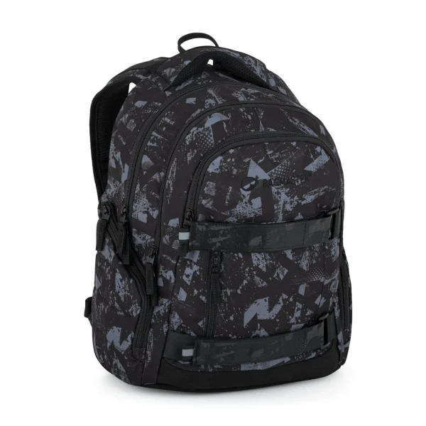 Bagmaster NOMAD 25 B studentský batoh – černo-šedý Černá 30 l 230355
