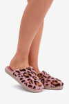 Futrzane Pantofle Dámské Leopard Inblu EK000008 Růžové 36