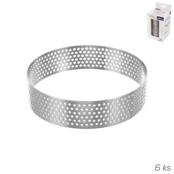 Orion Perforovaný ráfek na tartaletky kruh 8 cm (6 ks)