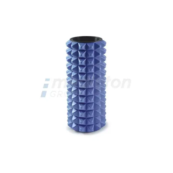 Gymy Masážní válec pěnový 13cm modrý / Masážní válec / trojúhelníkové výstupky
