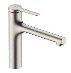 HANSGROHE - Zesis M33 Dřezová baterie s výsuvnou sprškou, vzhled nerezu 74822800