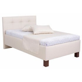 Čalouněná postel Mary 90x200, béžová, bez matrace