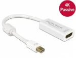 Delock adaptér Mini Displayport 1.2 samec - HDMI samice 4K / pasivní / bílý (62614)