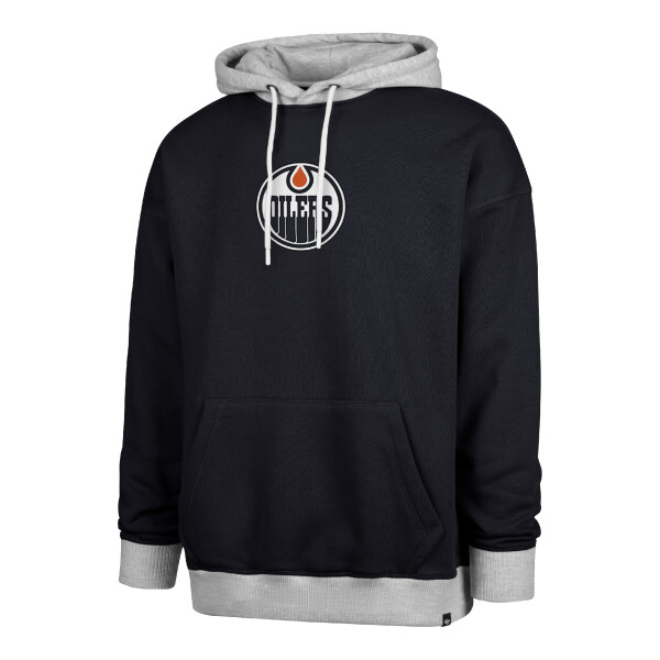 47 Brand Pánská mikina Edmonton Oilers NHL ’47 Patch DROP SHOULDER Hood Velikost: XL