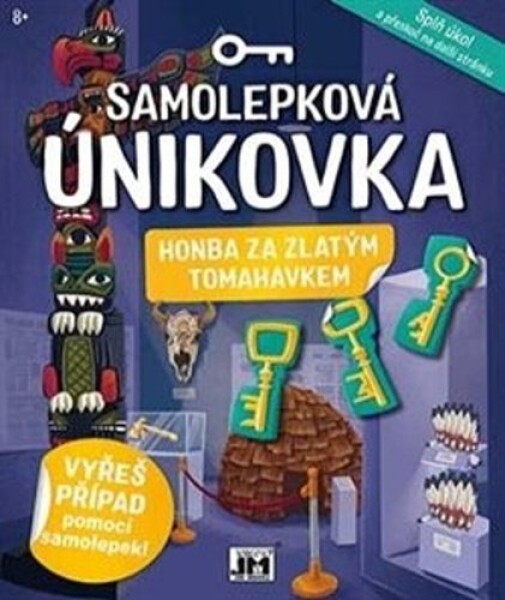 Jiri Models, 3116-9, Samolepková únikovka, sešit se samolepkami a úkoly, Honba za zlatým tomahawkem