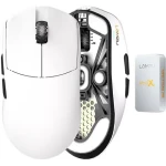 Lamzu Maya X bílá / Bezdrátová herní myš / 30000 DPI / USB-C 2.4GHz (6975637430091)