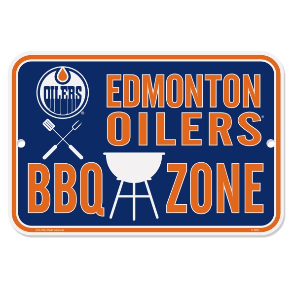 Mustang Cedule Edmonton Oilers NHL 10" x 15" BBQ Zone