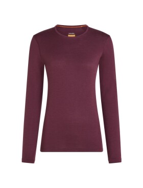 ICEBREAKER Wmns 200 Oasis LS Crewe, Dark Berry velikost: M