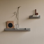 Ferm Living Skleněná váza Virelle Clear 18 cm, čirá barva, sklo