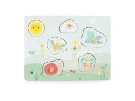 ECOTOYS Senzorická vkládačka Zvířátka na louce