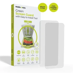 Mobile Origin Screen Guard s aplikátorem pro Apple iPhone 17 Pro / 2 kusy / Vhodné do pouzdra (SGA-i17Pro-2pk)
