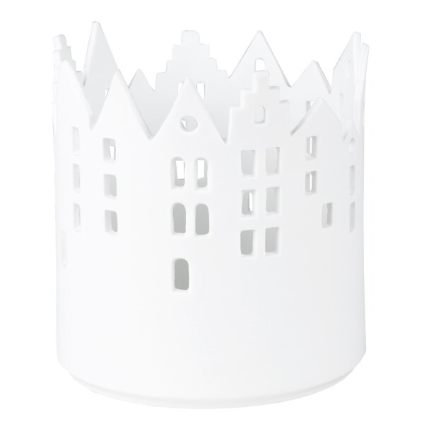 Räder Porcelánový svícen City Light 11 cm, bílá barva, porcelán