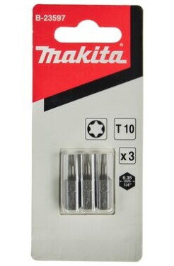 Makita B-23597 Sada bitů T10 x 25mm (3ks) (B-23597)