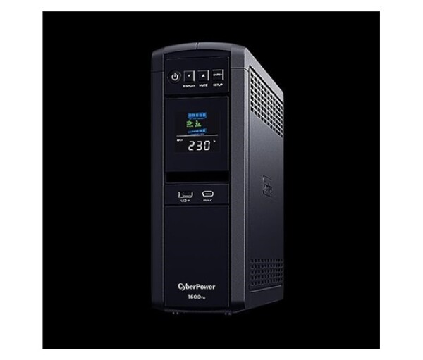 CyberPower PFC SineWave LCD GP UPS 1600VA/1000W, Schuko zásuvky EDF_295797