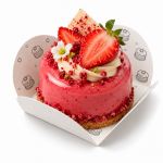 Cake star Podložka pod minidezert FLOWER bílá 4,5 × 4,5 cm 100ks