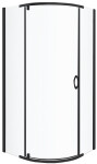 KERRA - Sprchový kout černý Splash 80 (bez vaničky) 5907548118622