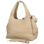 Módní dámská koženková kabelka do ruky Nerilly, bežová