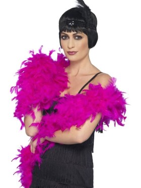 Smiffys.com Boa růžové, 180cm, 80g)