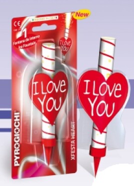 Pyrogiochi Fontána na dort srdíčko Pyrogiochi Fontána na dort srdíčko