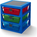 LEGO organizér se třemi zásuvkami - modrá