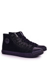 Men's Classic High Sneakers BIG STAR Black Velikost: