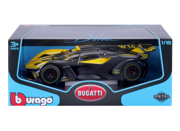 Bburago TOP Bugatti Bolide žlutá /Black 1:18