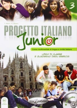 Progetto Italiano Junior 3 Libro di classe e Quaderno degli esercizi + CD Audio + DVD - Telis Marin