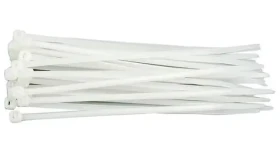 Vorel Stahovací páska bílá 100 x 2,5 mm / Stahovací páska / 100 ks