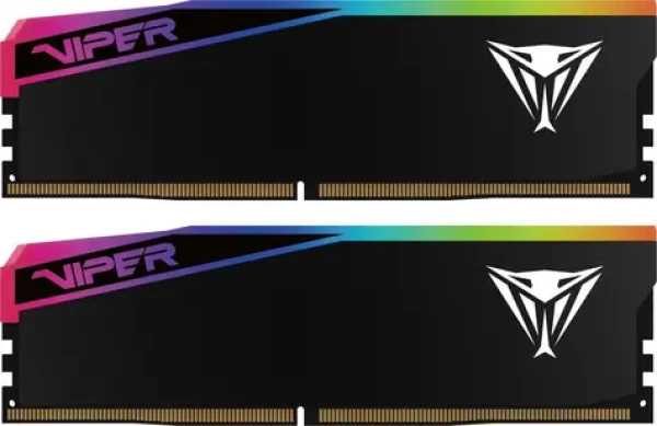 Patriot Viper Elite 5 RGB Ultra 32GB (2x16GB) 6000MHz / DIMM / DDR5 / CL28 / On-Die ECC / Unbuffered (VEUR532G6028K)