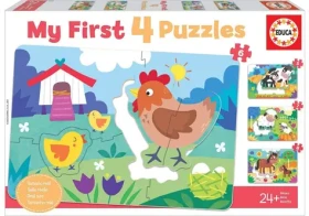 EDUCA Moje první puzzle Maminky a mláďátka 4v1