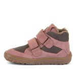 Dívčí zimní barefoot boty TEX WOOL Gray Pink, Froddo, G3110254-6W, růžová - 35