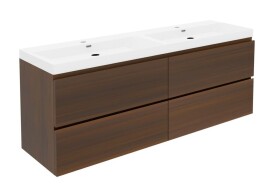 Koupelnová skříňka s umyvadlem SAT B-Way 119x50x45 cm ořech mat BWAY2120NUTU4 BWAY2120NUTU4