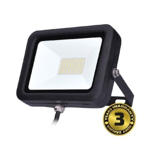 LED reflektor 50W černý 4250lm 5000K IP65 Solight WM-50W-L